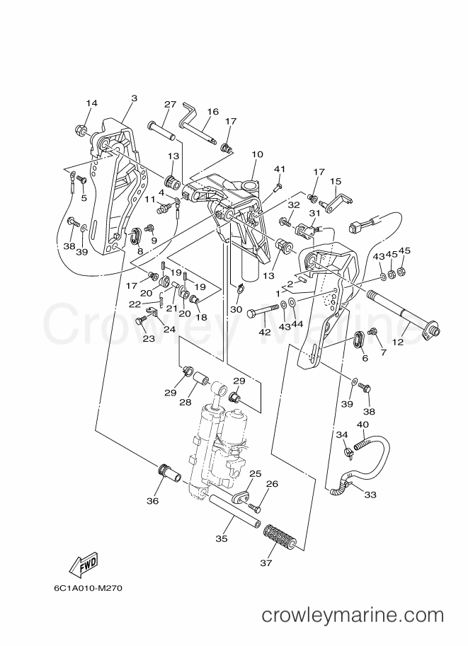 Yamaha Motors FT60GETX (6C6A) [110] - BRACKET 1