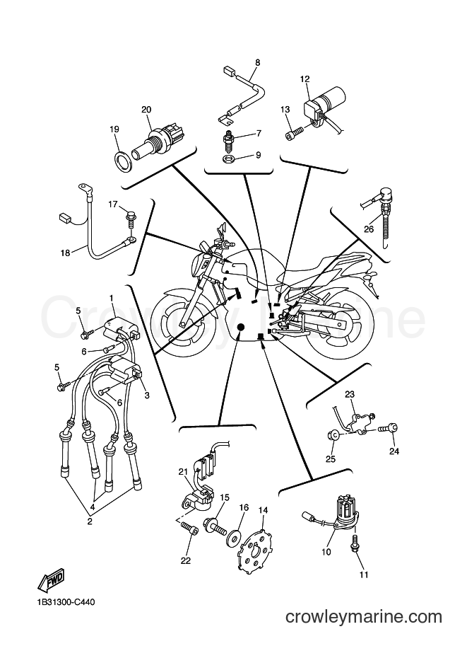 2006 Street Bike FZ6-NS - FZ6-NS (1B39) [020] - ELECTRICAL 1