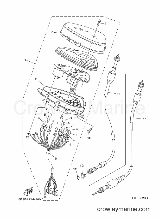 Yamaha Motors T110SE (5B9C) [010] - METER
