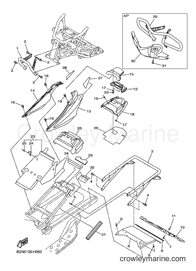 2009 Snowmobile RPZ50S - RPZ50S (8GN5) [020] - BUMPER