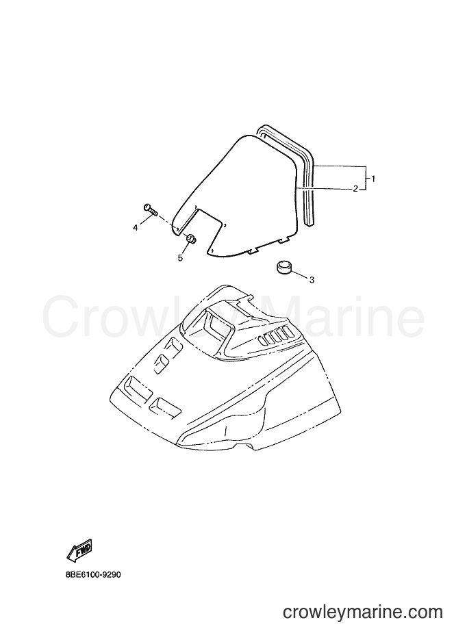 Yamaha Motors CS340E (8BE6) [020] - WINDSHIELD