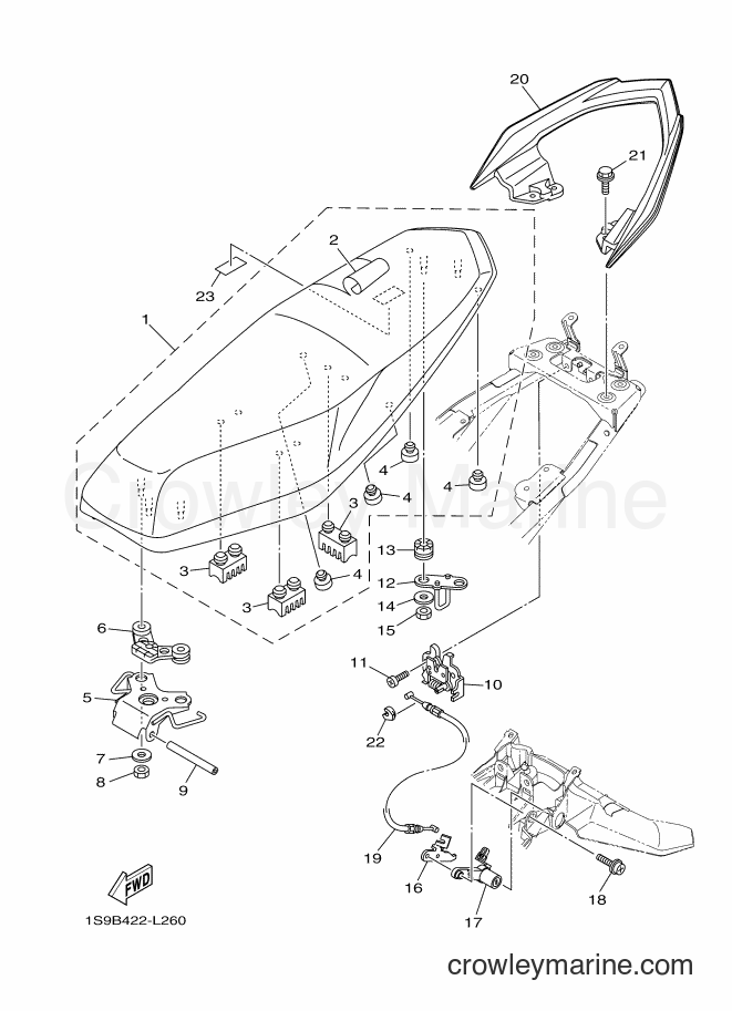 Yamaha Motors T135SEC (1S9B) [010] - SEAT