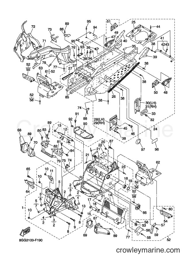 2007 Snowmobile RS10GT - RS10GT (8GG3) [020] - FRAME