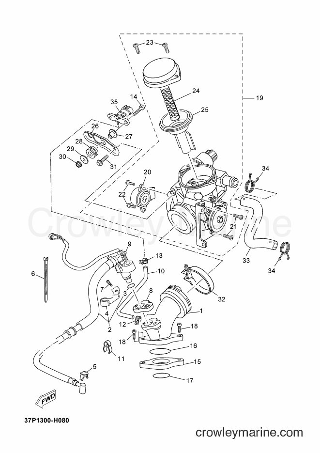 Yamaha Motors YP250R (1YS4) [010] - INTAKE