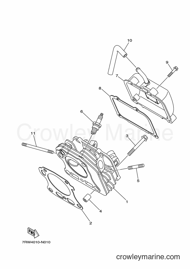 2017 Snowblower YT1070 - YT1070 (7RW5) [010] - CYLINDER HEAD