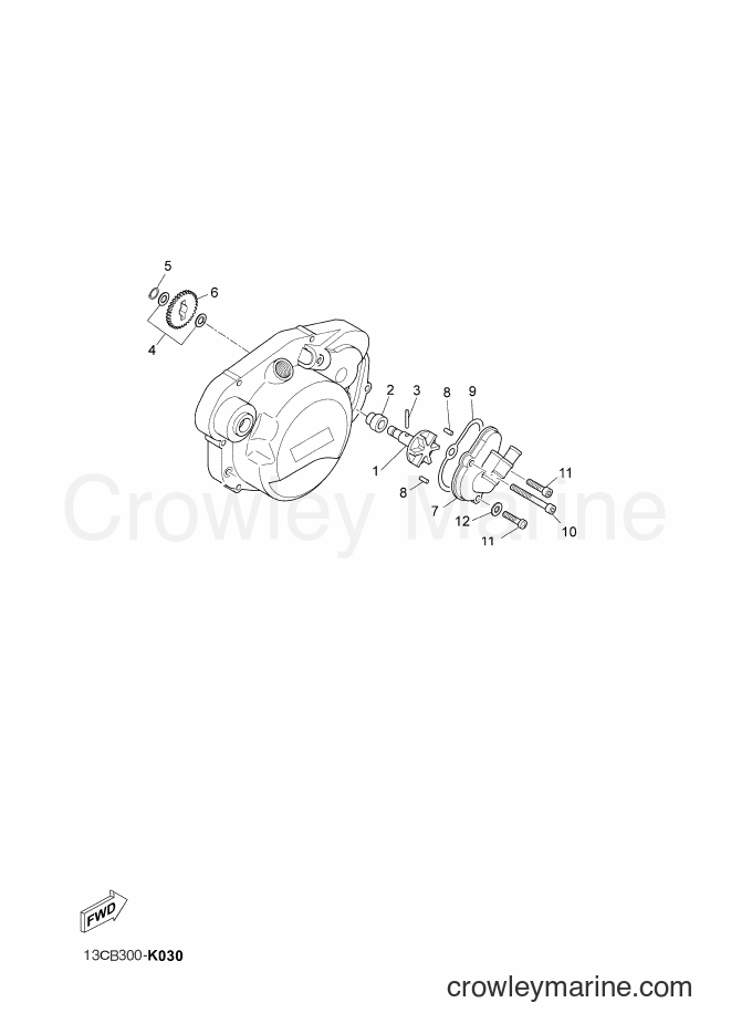 2011 Scooter DT50RSM - DT50RSM (14PC) [010] - WATER PUMP
