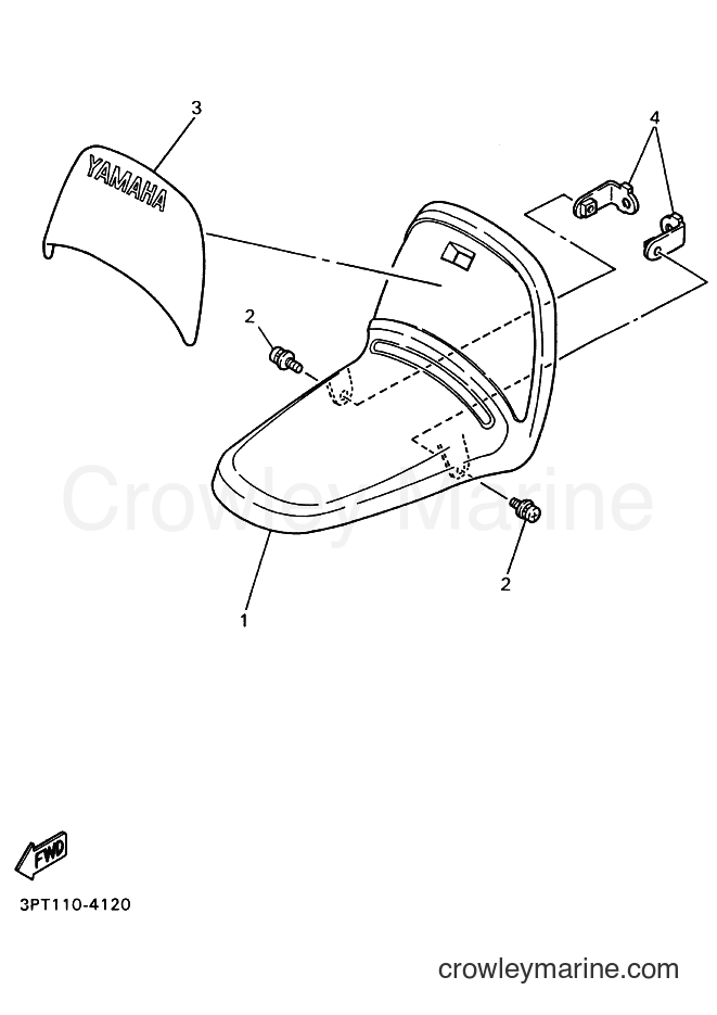 1994 Dirt Bike PW50 - PW50 (3PTE) [999] - FRONT FENDER