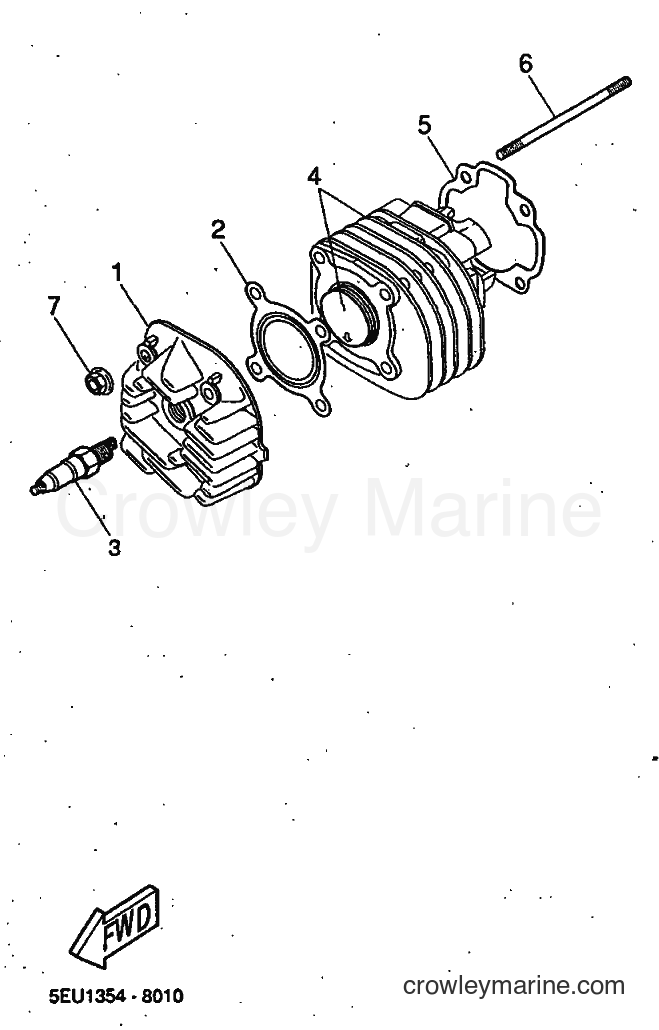1999 Scooter YH50 - YH50 (5FV1) [010] - CYLINDER