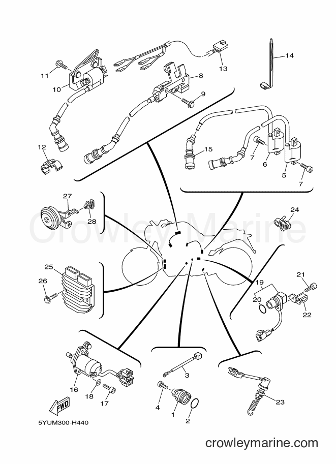 2009 Street Bike MT01S - MT01S (5YUR) [010] - ELECTRICAL 1