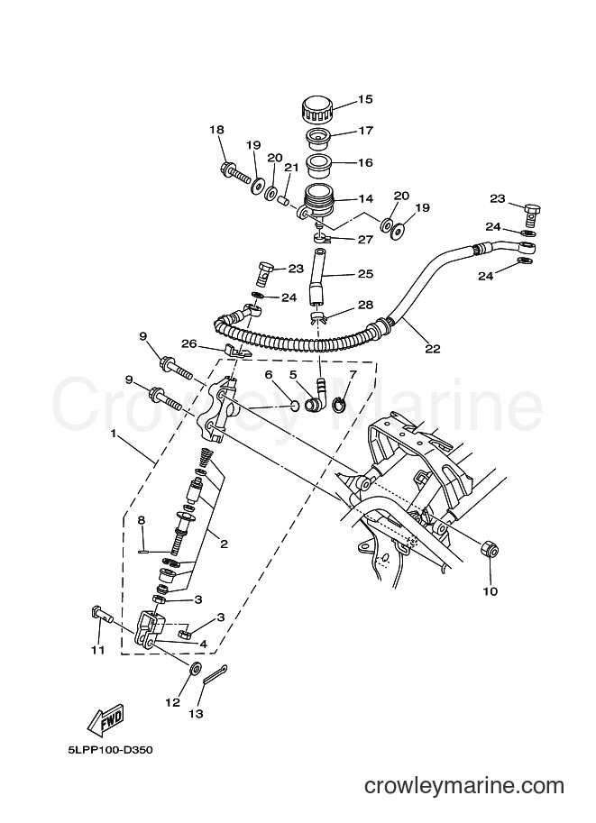 2005 ATV YFM660R - YFM660R (5LPU) [010] - REAR MASTER CYLINDER