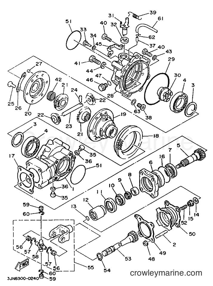1990 ATV YFU1T - YFU1T (3JN8) [010] - DRIVE SHAFT