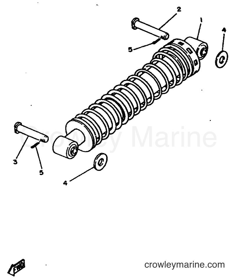 1987 Scooter DT75 - DT75 (2RY) [999] - REAR SUSPENSION