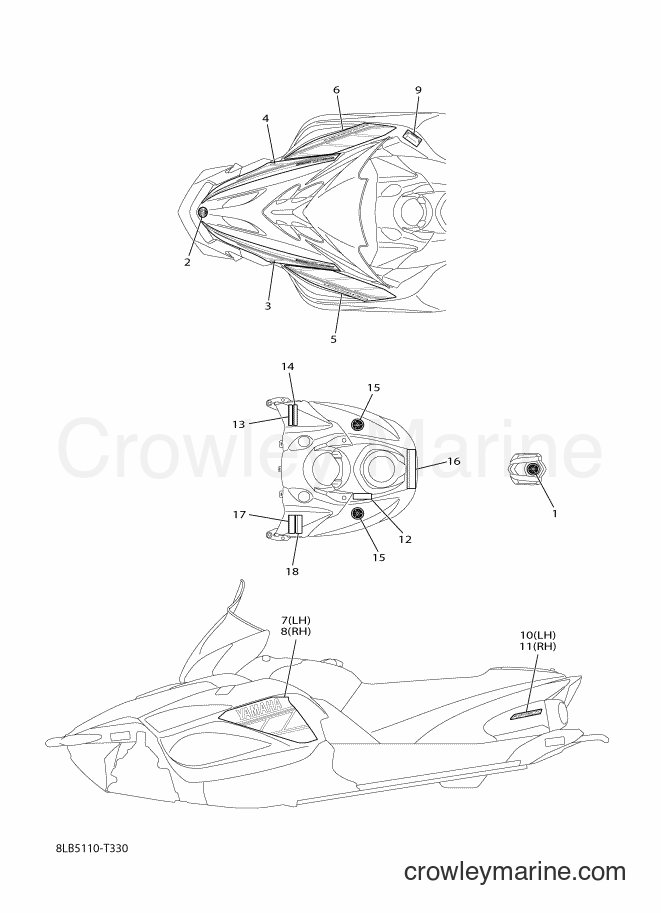 2018 Snowmobile RX10STL - RX10STL (8LB5) [020] - EMBLEM