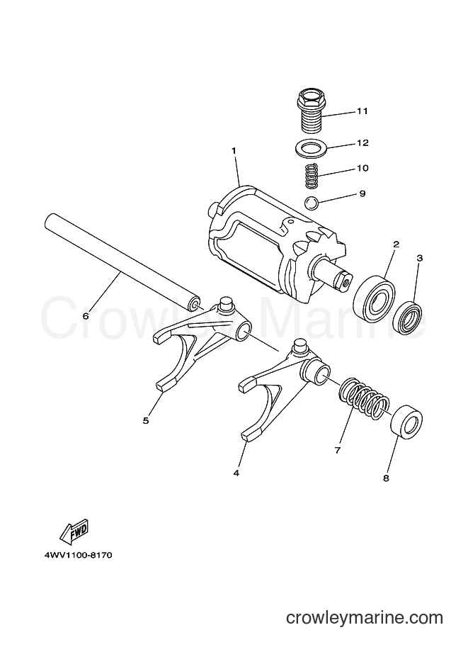 1998 ATV YFM600FWA - YFM600FWA (4WV4) [020] - SHIFT CAM & FORK