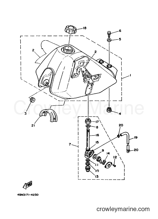 1994 Dirt Bike RT180E - RT180E (4BN3) [010] - FUEL TANK