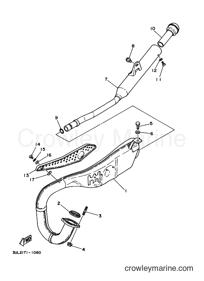 1991 Dirt Bike RT100 - RT100 (3UL2) [010] - EXHAUST