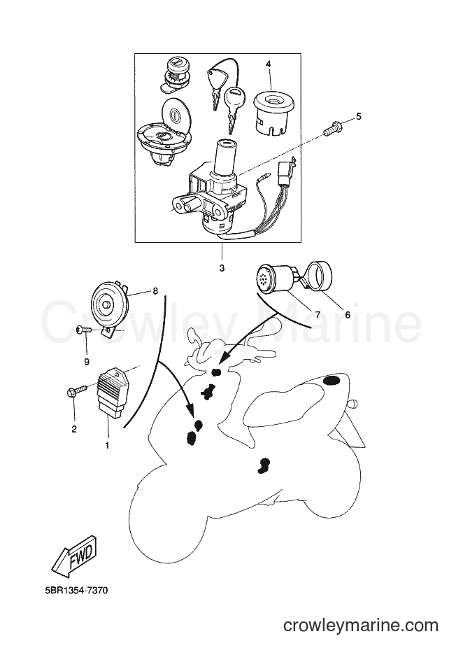 Yamaha Motors YQ50 (5KFA) [010] - ELECTRICAL 1