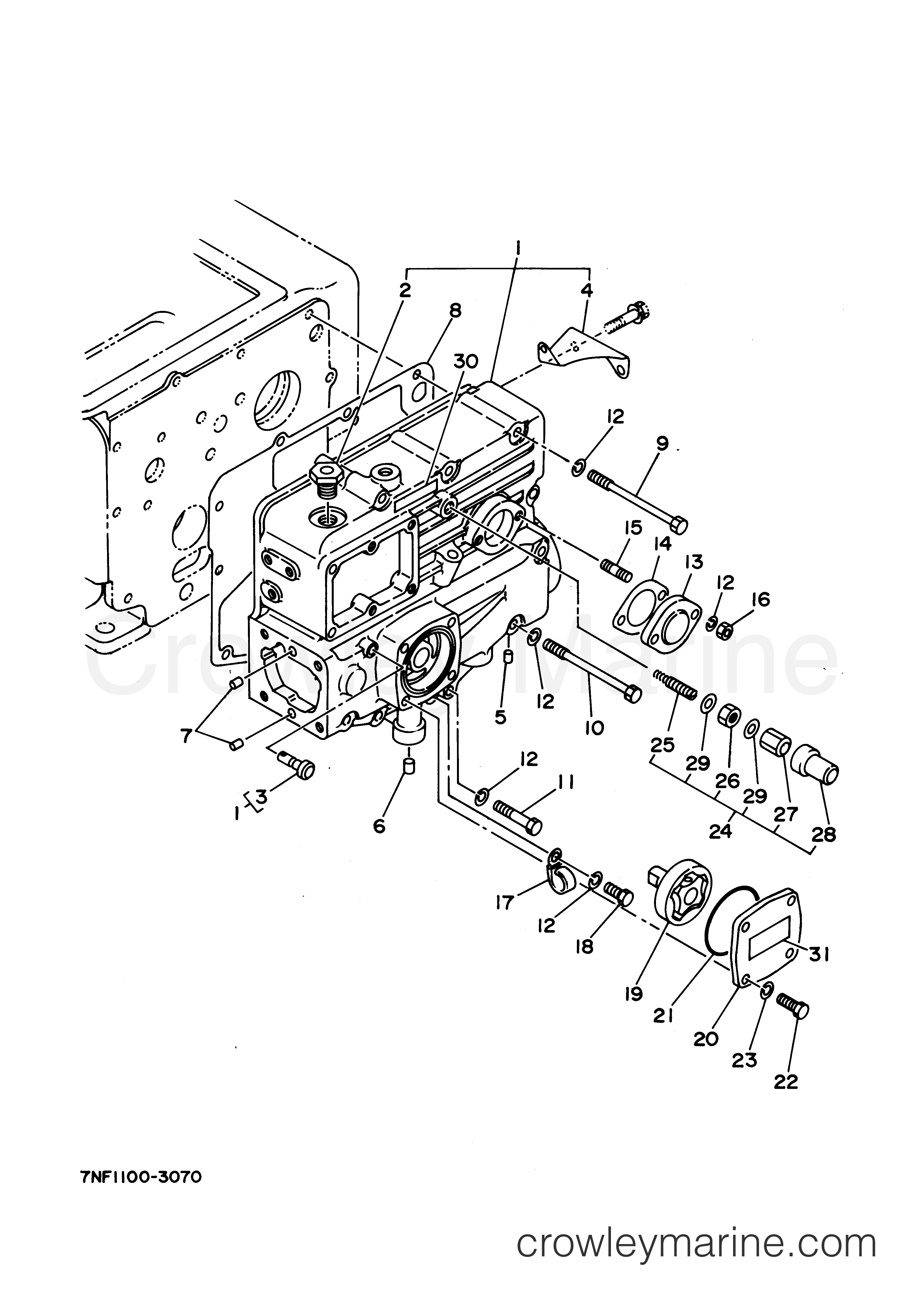 Yamaha Motors EDL6500S2 - OIL PUMP