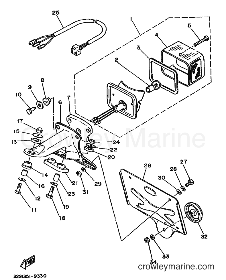 Yamaha Motors DT125MX (3SS1) [999] - TAILLIGHT