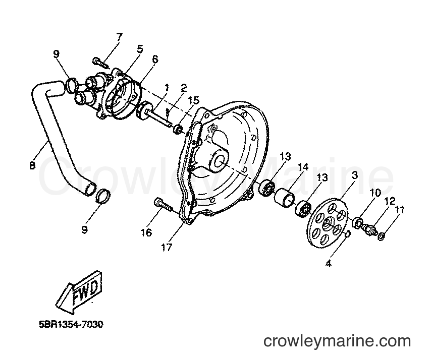 2000 Scooter YQ50L - YQ50L (5KF7) [010] - WATER PUMP