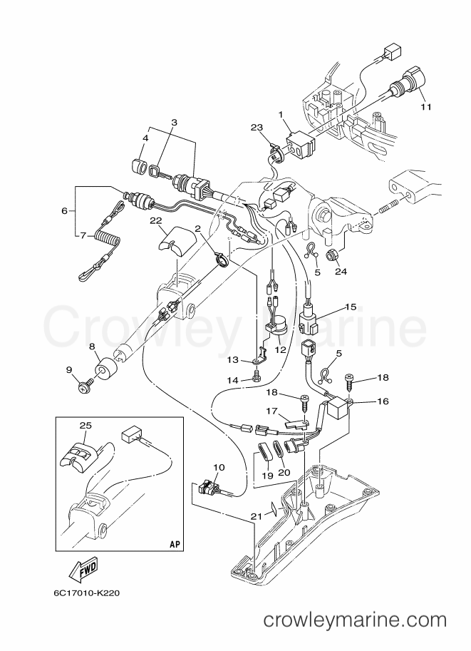 Yamaha Motors F50FEHTL (6C17) [310] - STEERING 3
