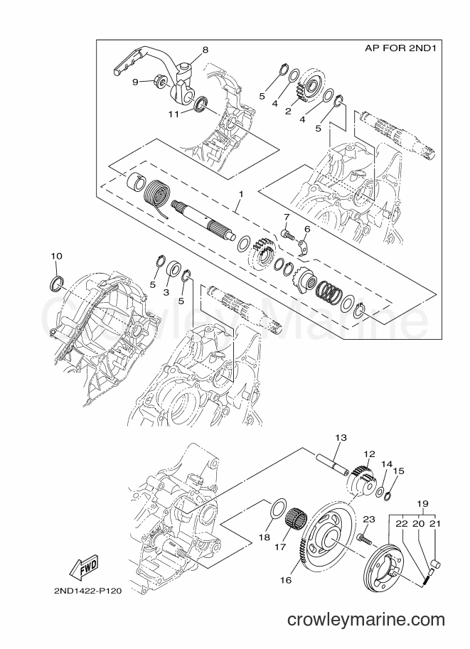 2015 Scooter T150 - T150 (2ND1) [990] - STARTER CLUTCH
