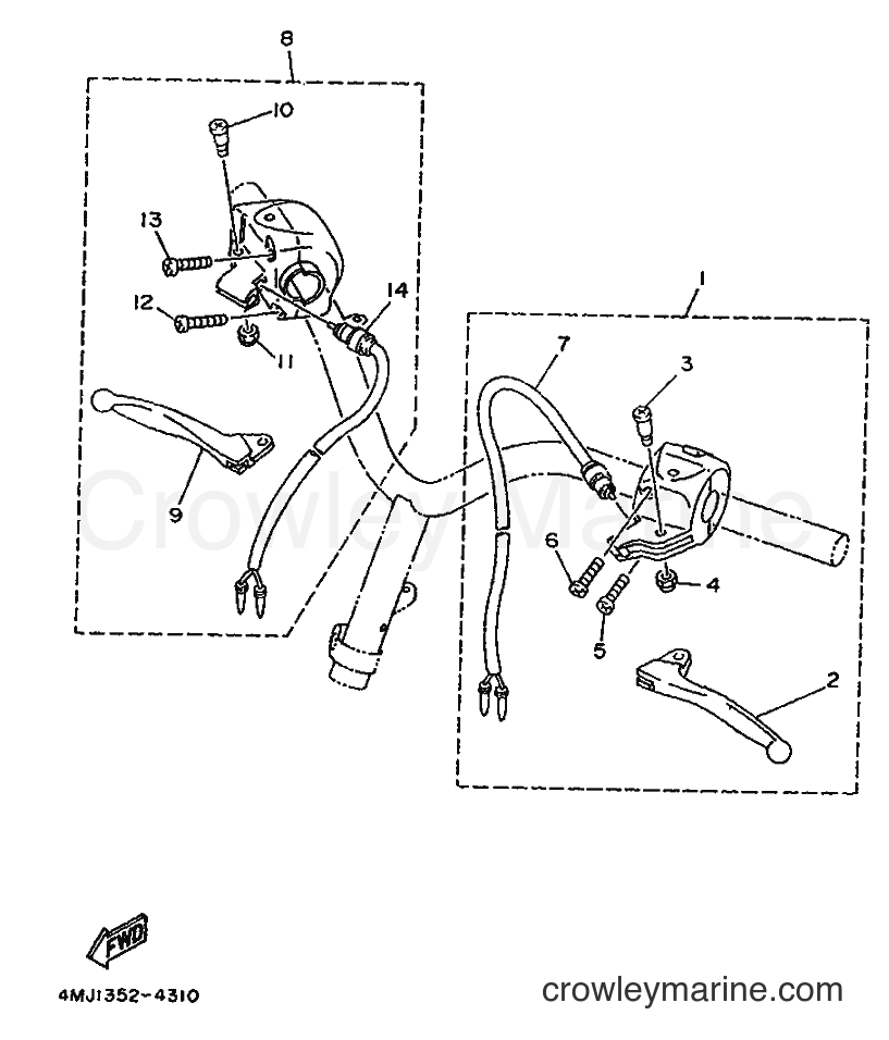1994 Scooter YA50S - YA50S (4MJ4) [999] - HANDLE SWITCH & LEVER