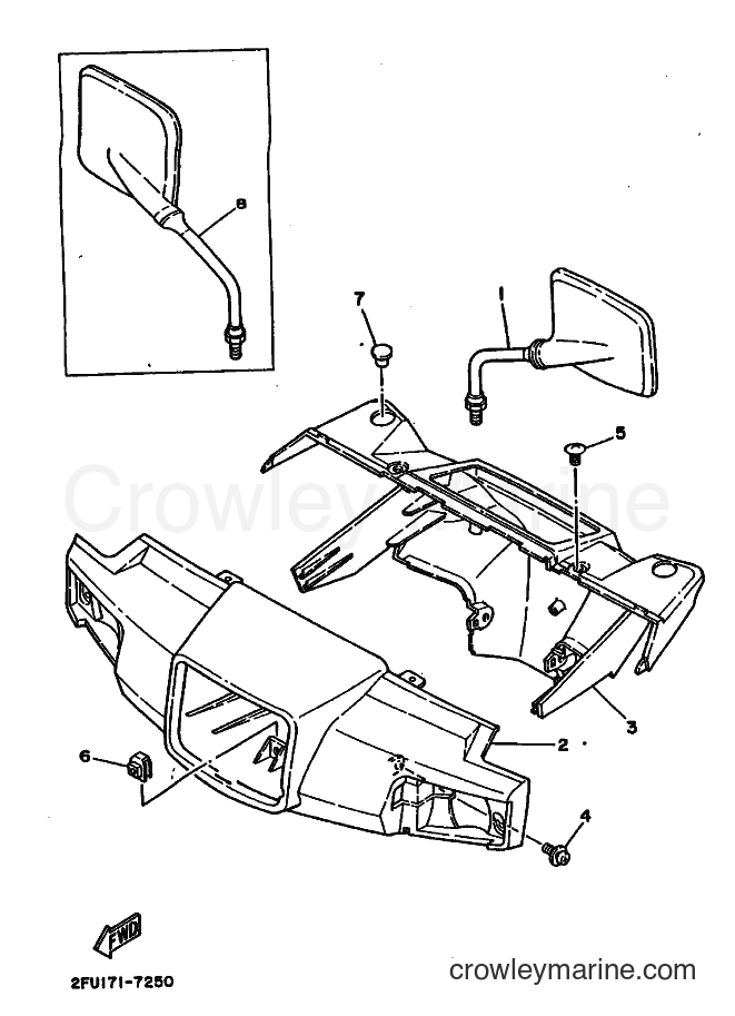 1988 Scooter CG50E - CG50E (2YT1) [010] - COWLING 1