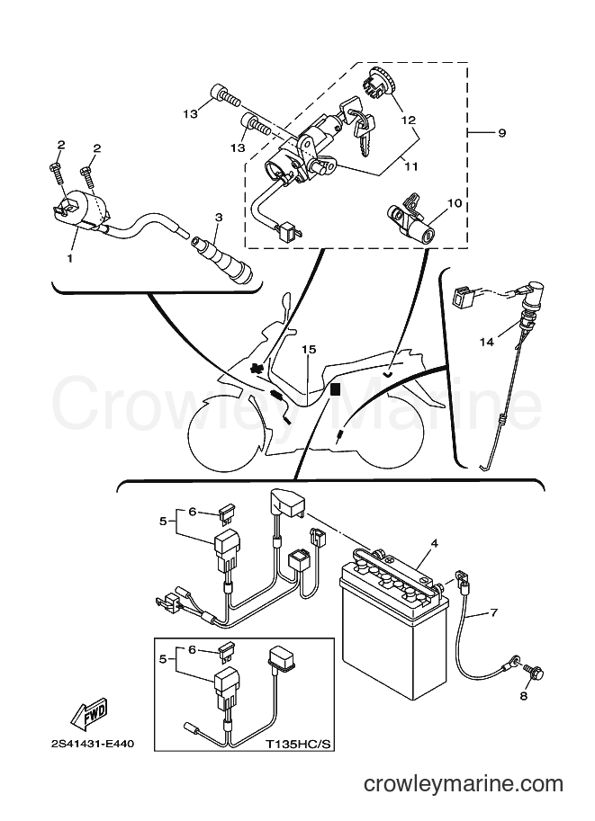 Yamaha Motors LB-135D (2S44) [010] - ELECTRICAL 1