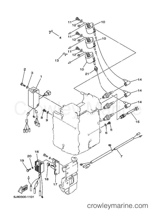 Yamaha Motors 30DMHOS (6J8A) [080] - ELECTRICAL 1