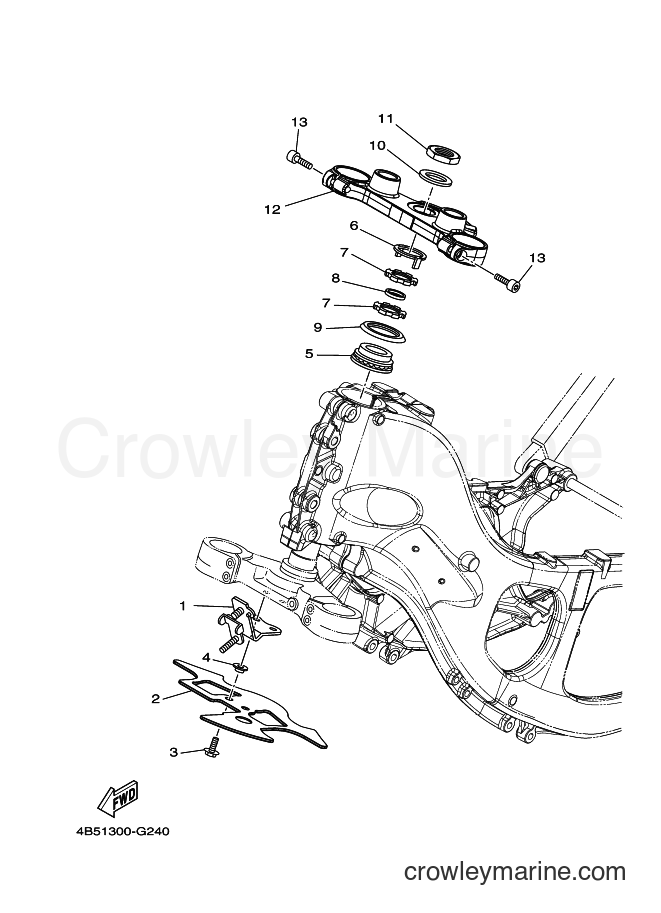 Yamaha Motors XP500 (4B5E) [050] - STEERING
