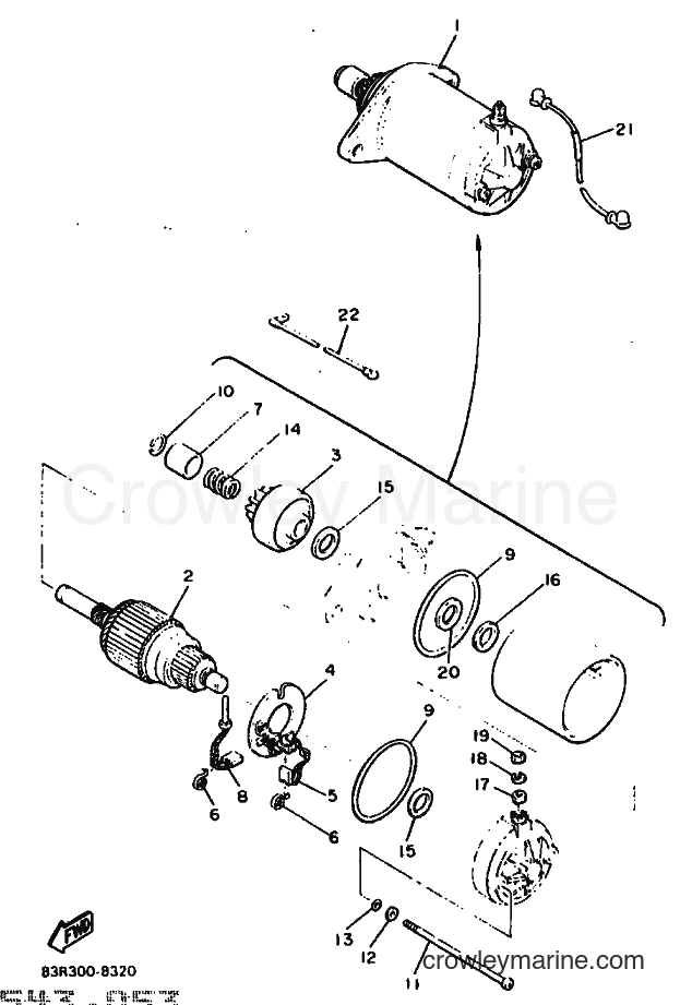 1988 Snowmobile VK540 - VK540 (84R0) [020] - STARTING MOTOR