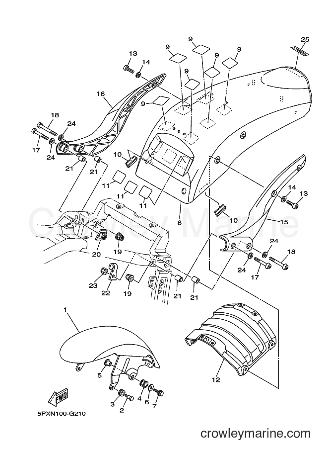 Yamaha Motors XV1700PC (2D8A) [010] - FENDER