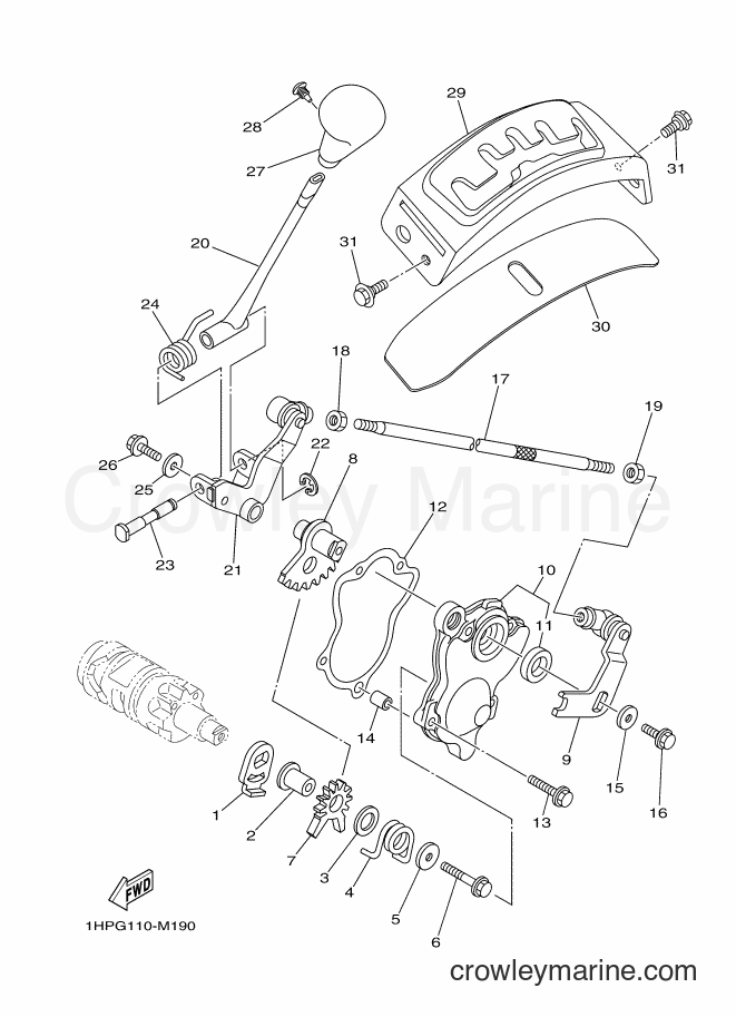 2019 ATV YFM700FWAD - YFM700FWAD (B4FF) [010] - SHIFT SHAFT