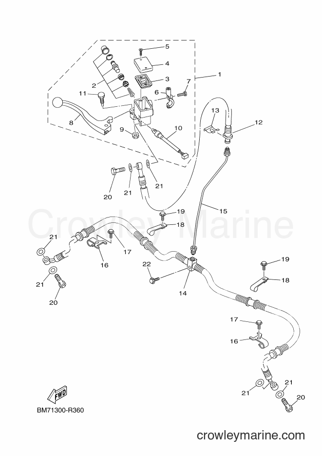 2016 ATV YFM450FWAD - YFM450FWAD (BM71) [020] - FRONT MASTER CYLINDER