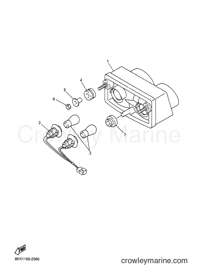 Yamaha Motors SXV70ER (8FB2) [010] - TAILLIGHT