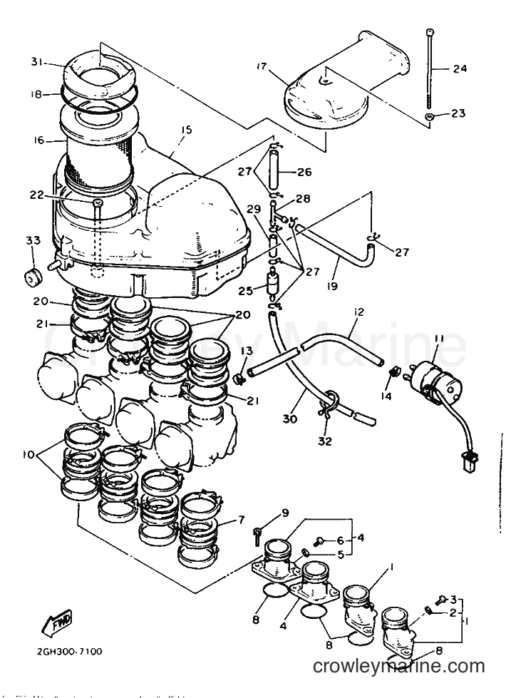 1987 Sport Bike FZR1000 - FZR1000 (2LA) [999] - INTAKE