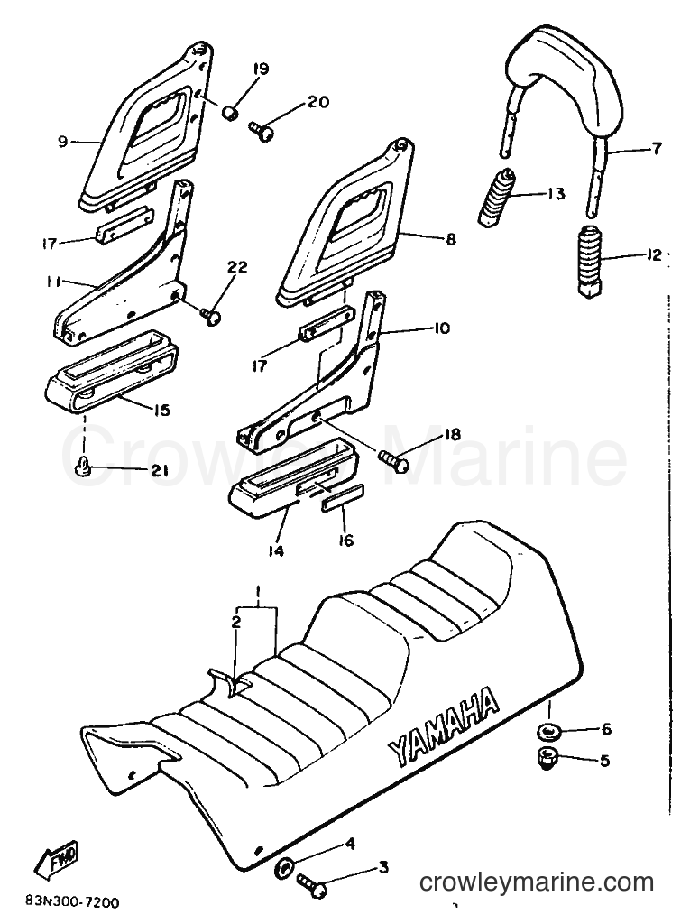 1990 Snowmobile XL540 - XL540 (86L2) [010] - SEAT
