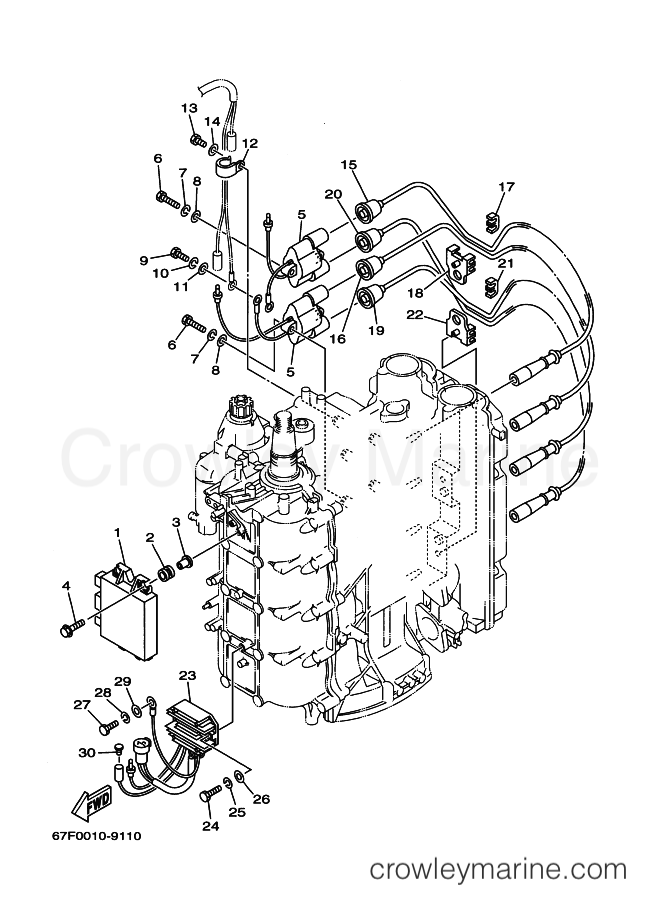 Yamaha Motors F100A (67F0) [030] - ELECTRICAL 1