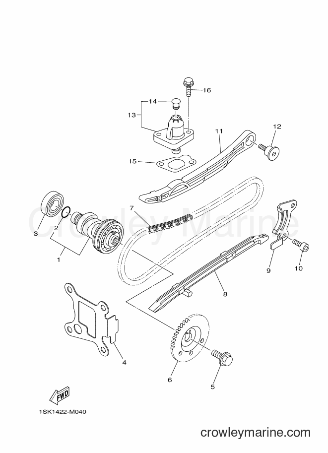 2014 Scooter AL125FC - AL125FC (1SK2) [010] - CAMSHAFT & CHAIN