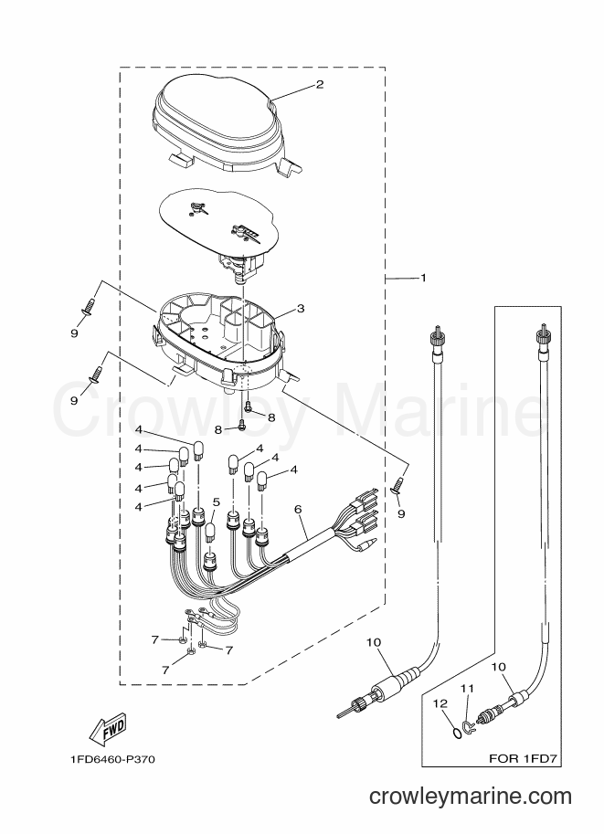 Yamaha Motors T115FLSE (1FD8) [010] - METER
