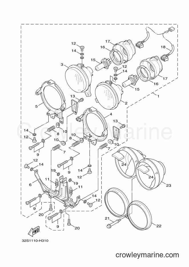 Yamaha Motors YW125 (32S9) [010] - HEADLIGHT