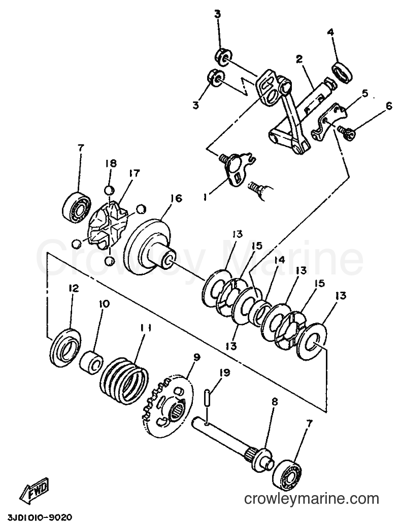 1989 Dirt Bike YZ125 - YZ125 (3JD1) [99A] - GOVERNOR