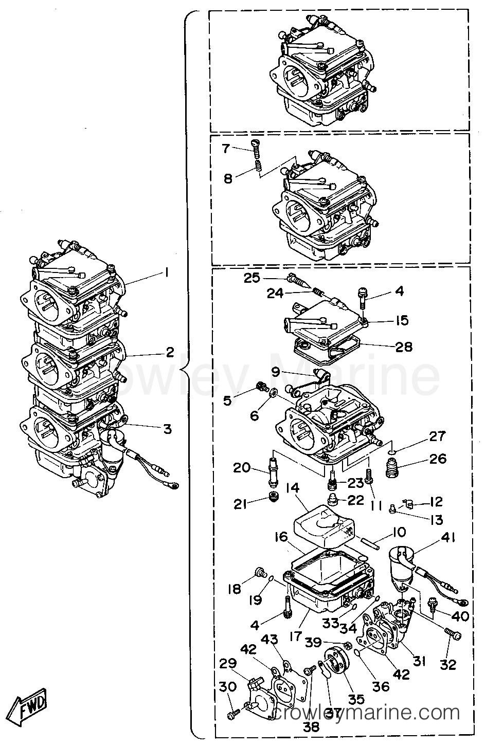 Yamaha Motors P50TLRS - CARBURETOR