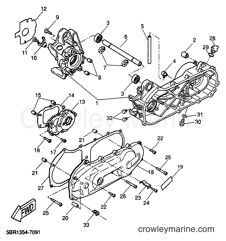 2001 Scooter YQ50 - YQ50 (5KL4) [010] - CRANKCASE