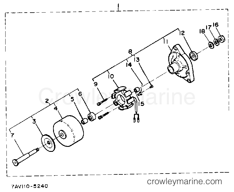 Yamaha Motors EDL5500DVES - DYNAMO SECTION PARTS