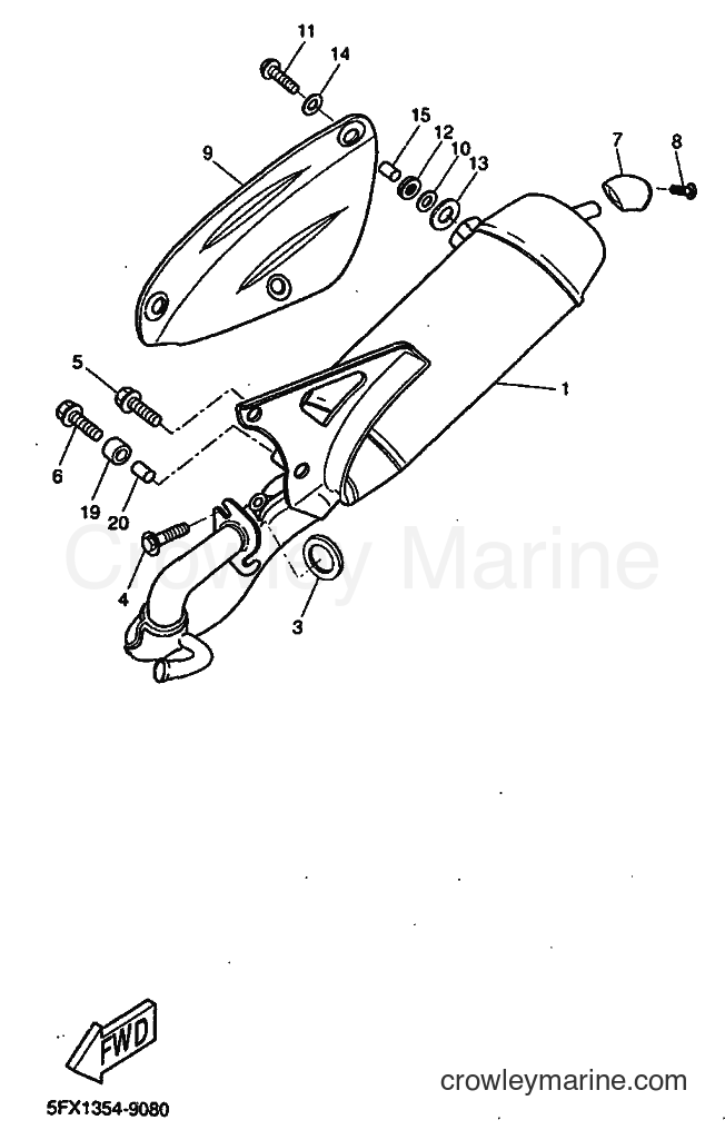 1999 Scooter CW50RS - CW50RS (5FX7) [010] - EXHAUST