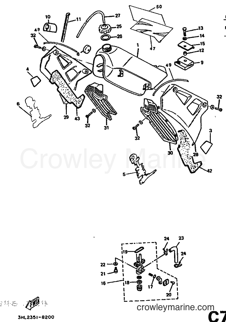 1988 Scooter DT50R - DT50R (3HL2) [999] - FUEL TANK