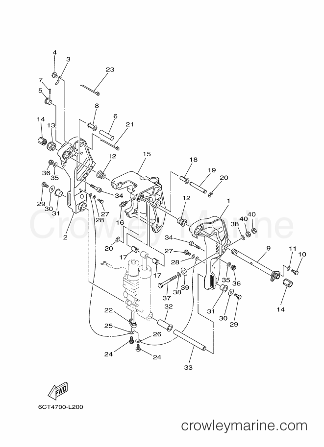 Yamaha Motors 30DEO (6CT5) [090] - BRACKET 3