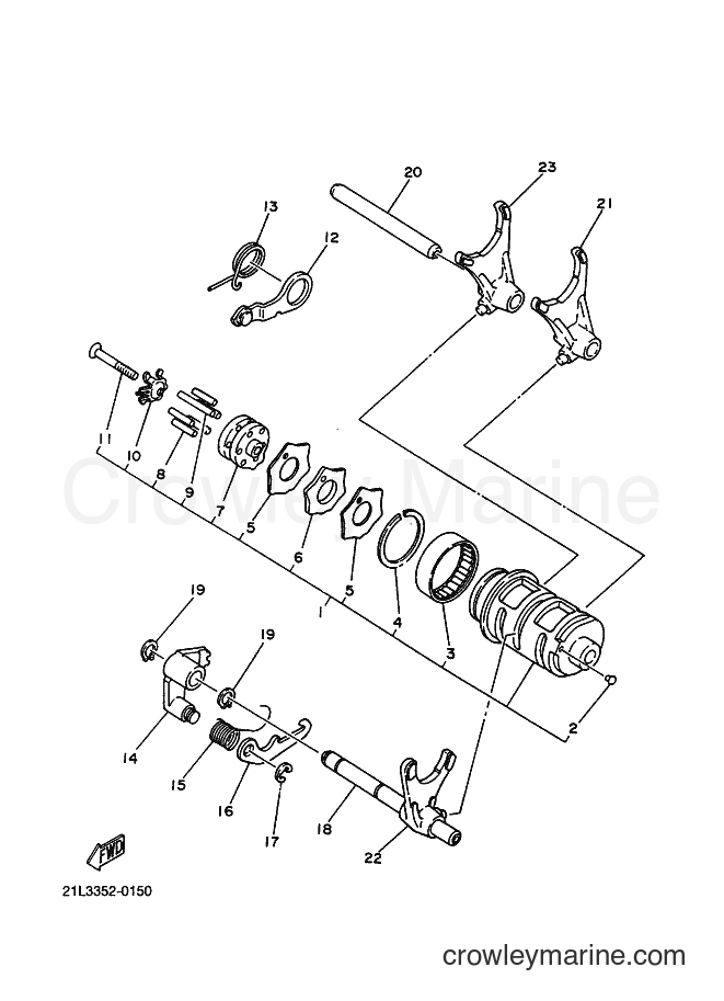 2000 Street Bike SR250 - SR250 (21L3) [010] - SHIFT CAM & FORK